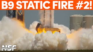 Booster 9 Static Fires for the Second Time [upl. by Kate818]