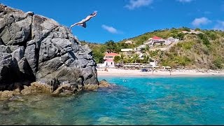 Risky Cliff Jump in St Barths [upl. by Naol]