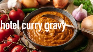 Indian restaurant hotel gravy One gravy  many amazing curries [upl. by Keffer]