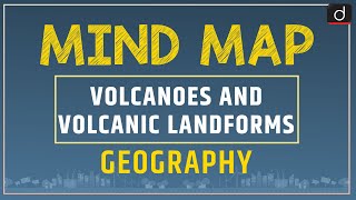 Volcanoes and Volcanic Landforms  MINDMAP  Drishti IAS English [upl. by Eiram]