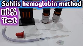 Hb test  Sahlis Acid Hematin Method  Hemoglobin estimation [upl. by Eldwun]