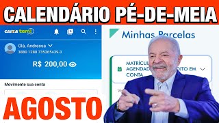 CALENDÁRIO PÉDEMEIA AGOSTO LIBERADO PAGAMENTO RETOMADO DESDE JULHO [upl. by Tager]