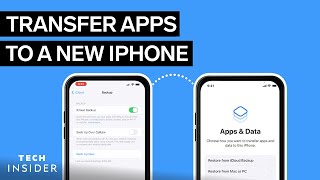 How To Transfer Apps To A New iPhone [upl. by Flori]