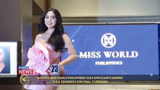 Batch 5 MISS WORLD PHILIPPINES 2024 Final Screning QampA Segment [upl. by Ettelra]