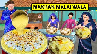 Lucknow Famous Makkhan Malai Wala Indian Sweets Street Food Hindi Kahani Hindi Moral Stories Comedy [upl. by Atekahs]