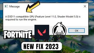 FIX  A D3D11compatible GPU Feature Level 110 Shader Model 50 is required to run the engine [upl. by Vaasta123]