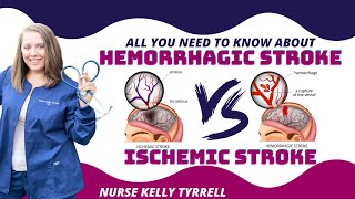 Neuro Disorders Nursing  Hemorrhagic vs Ischemic Stroke [upl. by Notyep]