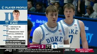 Cooper Flagg Duke Basketball  All Plays vs Arizona St 102724 [upl. by Us532]