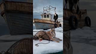 A kind old man rescued a Canadian lynx that had fallen into an old fishing net [upl. by Urbanus514]