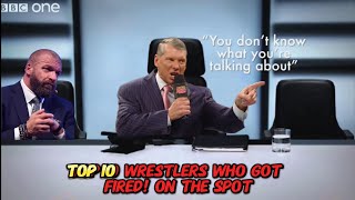 Top 10 Wrestlers Who got FIRED on the Spot [upl. by Nylinej90]