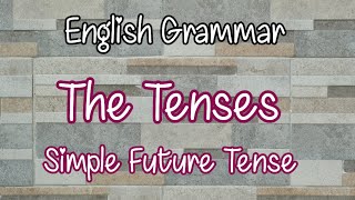 Simple Future Tense in English Grammar  Short Note on Simple Future Tense [upl. by Annoda]