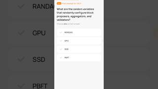 What are the random variables that randomly configure block proposers aggregators and validators [upl. by Wiencke]