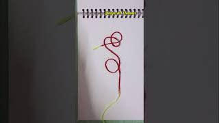 Thread artflowerartart with lipstick 💄 you tube shorts [upl. by Ozzy]