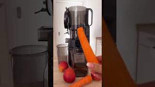 Freshly squeezed carrot apple juice with AMZCHEF SJ036 Automatic Cold Press Juicer [upl. by Aciamaj23]