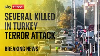 BREAKING Several killed in terror attack at Turkish aerospace company in Ankara [upl. by Shulamith]