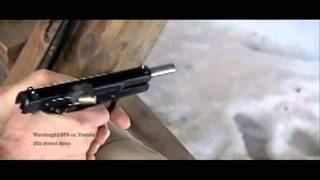 Browning Hi Power 9mm in slow motion 600 framessec [upl. by Bernie928]