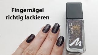 How to Fingernägel richtig lackieren mit Nagellack  seni Nageldesign [upl. by Otsirave]