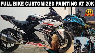 YAMAHA R15 V3 KTM DUKE 250 amp HONDA ACTIVA CUSTOMIZED PAINTING AT AFFORDABLE PRICE  ARK DIARIES [upl. by Elacim]