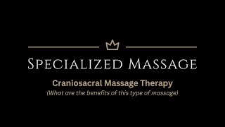 Craniosacral Massage Therapy CST [upl. by Suivat436]