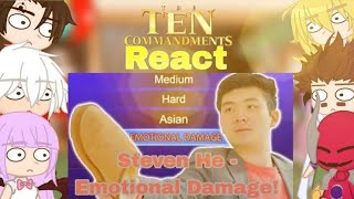 The Ten Commandments React Steven He  Emotional Damage StevenHe Gacha Club Edition [upl. by Ledah]