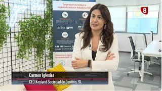 Reportaje La 8 Burgos RTVCyL sobre el galardón otorgado a Keyland SdG en los Premios FAE Innovación [upl. by Loferski]