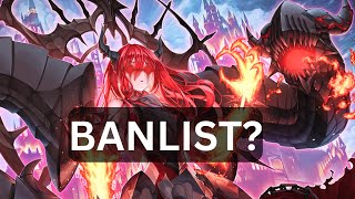 NEW Yugioh Banlist 100 Not April Fools [upl. by Mensch]