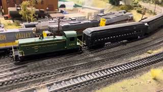 Ho scale RBMN 1200 pulling 60’ Passenger Cars [upl. by Snah394]