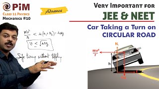 Toppling of a Turning Car for JEE Advanced  Class 11 Physics  Mechanics PhysicsGalaxyPIM [upl. by Viafore]