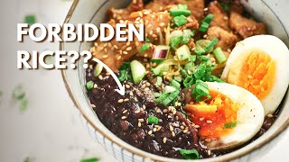 Healthier Alternative To Congee  Black Rice Congee Recipe [upl. by Intosh805]