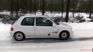 FWD Snow play Peugeot 106 Rallye S2 [upl. by Gerik5]