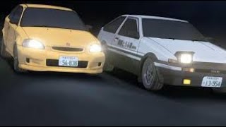 PS2 Initial d Special Stage Ae86 vs EK9 [upl. by Ened754]