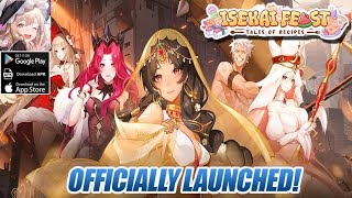 Isekai Feast Tales of Recipes  New Game  Gameplay AndroidIOS [upl. by Rozek]