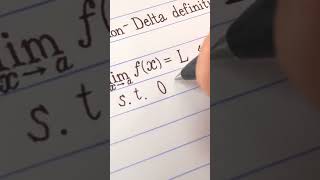 Handwriting Math challenge EpsilonDelta definition of a limit in ComputerLike Script [upl. by Demetra]