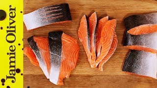 How to Fillet a Salmon or Trout  Jamie Oliver [upl. by Autumn]