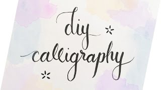 DIY Calligraphy 3 Easy Ways  Haley Ivers [upl. by Lacram]