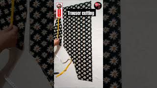 Trouser cutting Easy trouser cutting Short Pant cutting trousercutting trouseedesign shorts [upl. by Hayley]