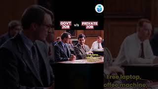 Difference Between Govt Job and Private Jobs shorts ugcnet memes meme job [upl. by Etnoved175]