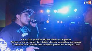 Aczino Round 2 vs Klan  LETRA  Iron Battles  Argentina 2017 [upl. by Eustache]