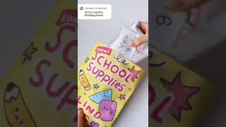 School supplies blind bag diy blindbag papersquishy papercraft viralvideo shorts fyp [upl. by Baryram]