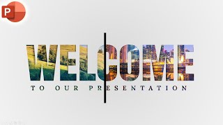 Motion Change Animated WELCOME Slide Design In PowerPoint [upl. by Machos479]