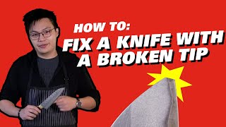 How to Fix a Broken Knife Tip [upl. by Ecissej]