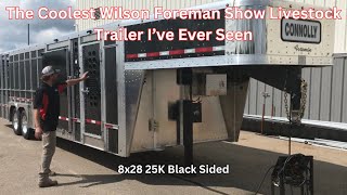 8x28 Wilson Show Livestock Trailer [upl. by Essiralc]