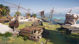 5 Hour  Assassin’s Creed Odyssey  Swampy Shipwrecks Ambience [upl. by Shepperd]