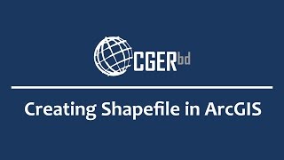 CGERbdGIS Creating Shapefile in ArcGIS Bangla Version [upl. by Aneleairam]