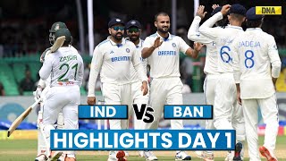 India Vs Bangladesh Highlights 2nd Test Day 1 Bangladesh On Brink Of Disaster Against India [upl. by Girish]