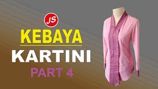 Menjahit Kelepak Kebaya Kartini  Tutorial Lengkap Kebaya Kartini Modern Part 4 [upl. by Ahsinel]