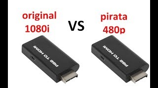 PS2 to HDMI Original 1080i vs falso 480p [upl. by Ahsienad748]