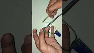 Capacitor dc motor project experiment electicalcapacitor [upl. by Yelha]