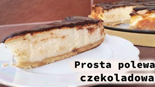 Sernik z sera z wiaderka z polewą czekoladową🍫na herbatnikach [upl. by Nagam695]