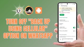 How to Turn Off the quotBack Up Using Cellularquot Option on WhatsApp [upl. by Crissy]